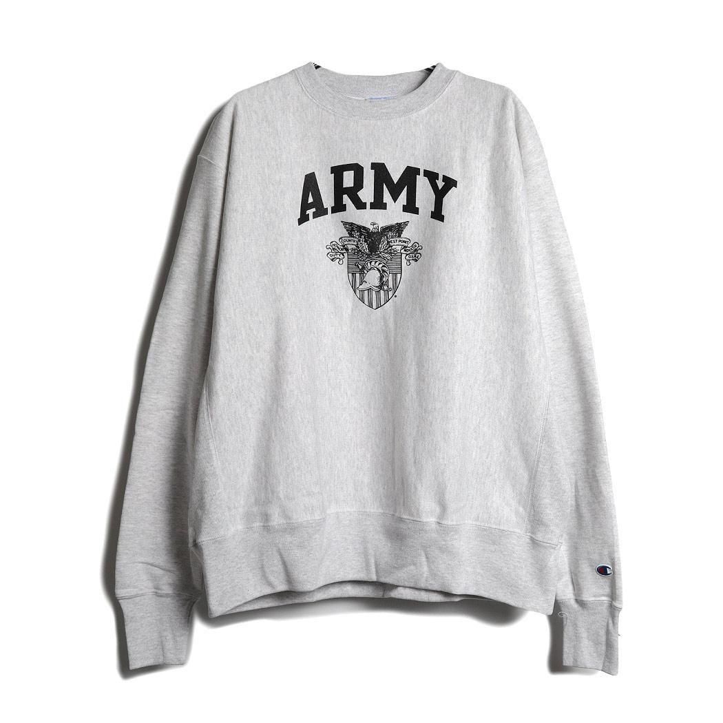 CHAMPION ARMY REVERSE WEAVE CREWNECK GRAY チャンピオン リバース