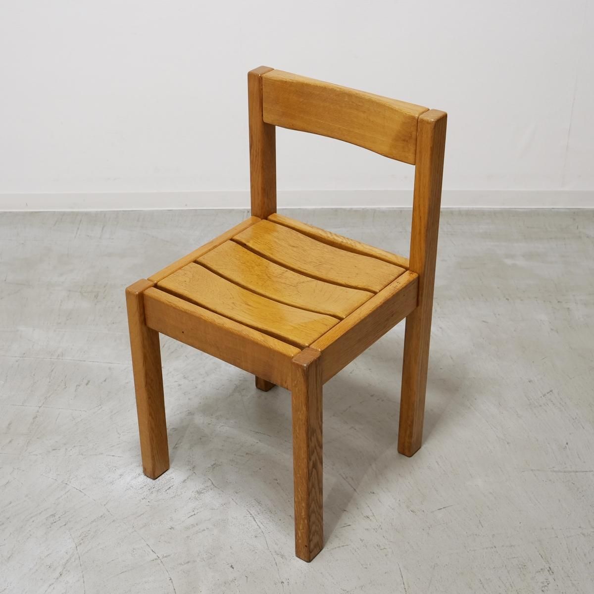 FDC3002｜ソリッドチェア（オーク無垢） /フレンチモダン/店舗什器