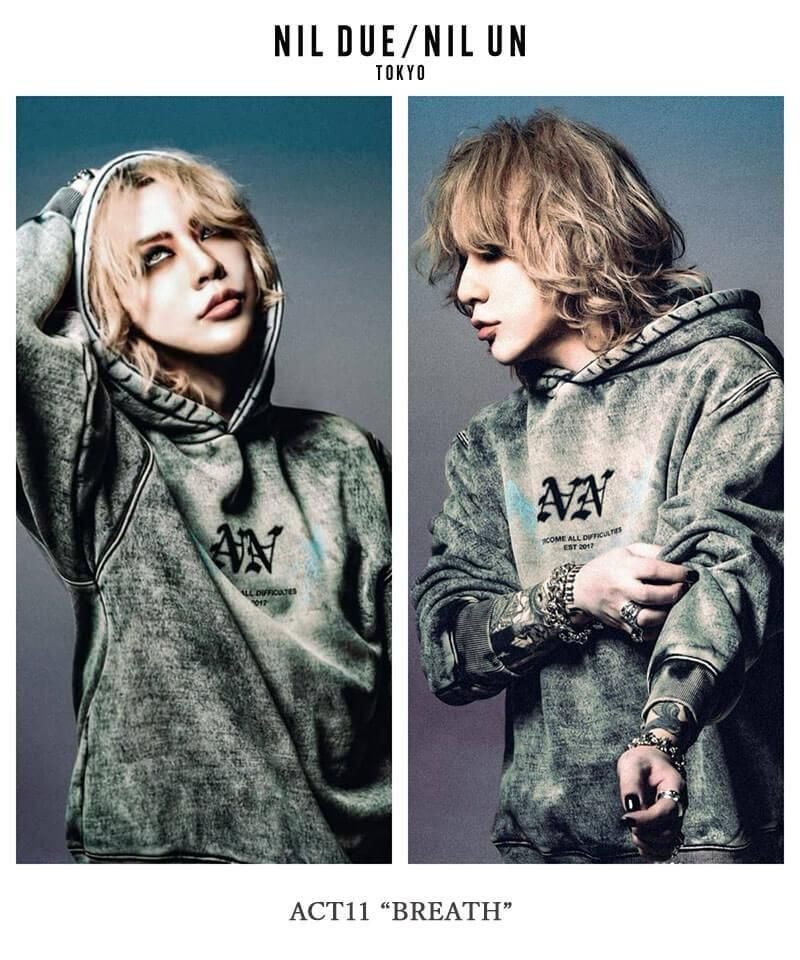 NIL DUE / NIL UN TOKYO / FADED BLEACH HOODIE (ASH) - セレクト