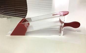 カードシュー・シューター・8デック用（透明・赤・取手付