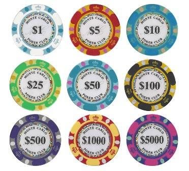 モンテカルロ・ポーカーチップLOT-1000セット - トランプ通販