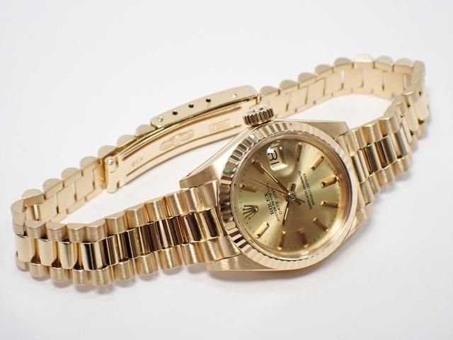 ロレックス デイトジャスト レディース 18KYG 6917/8 シャンパン文字盤