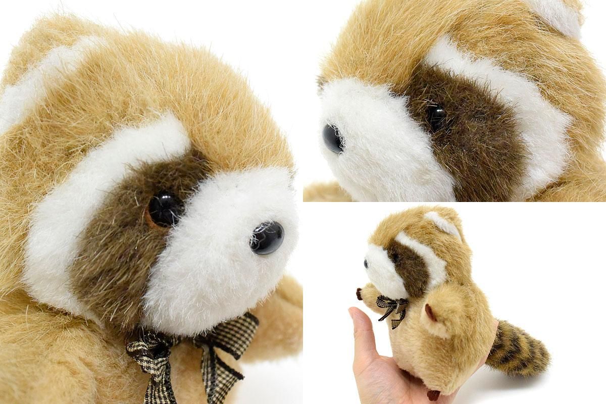 Raccoon/ラクーン/アライグマ・Plush・レトロぬいぐるみ・高さ約15cm