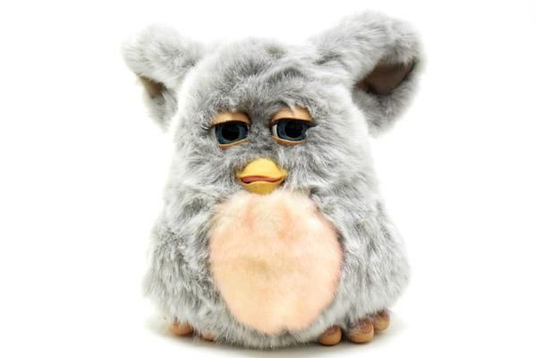 Furby2/ファービー2・グレー×ホワイト×ピンク・英語版・一部動作不良