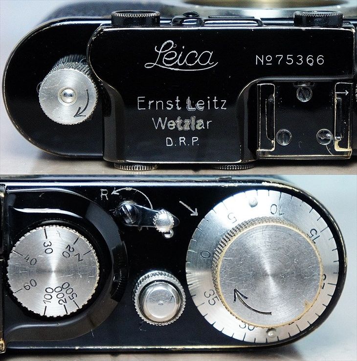 漆黒の輝き♪！ バルナックライカDII（D2)ブラック オーバーホール済み