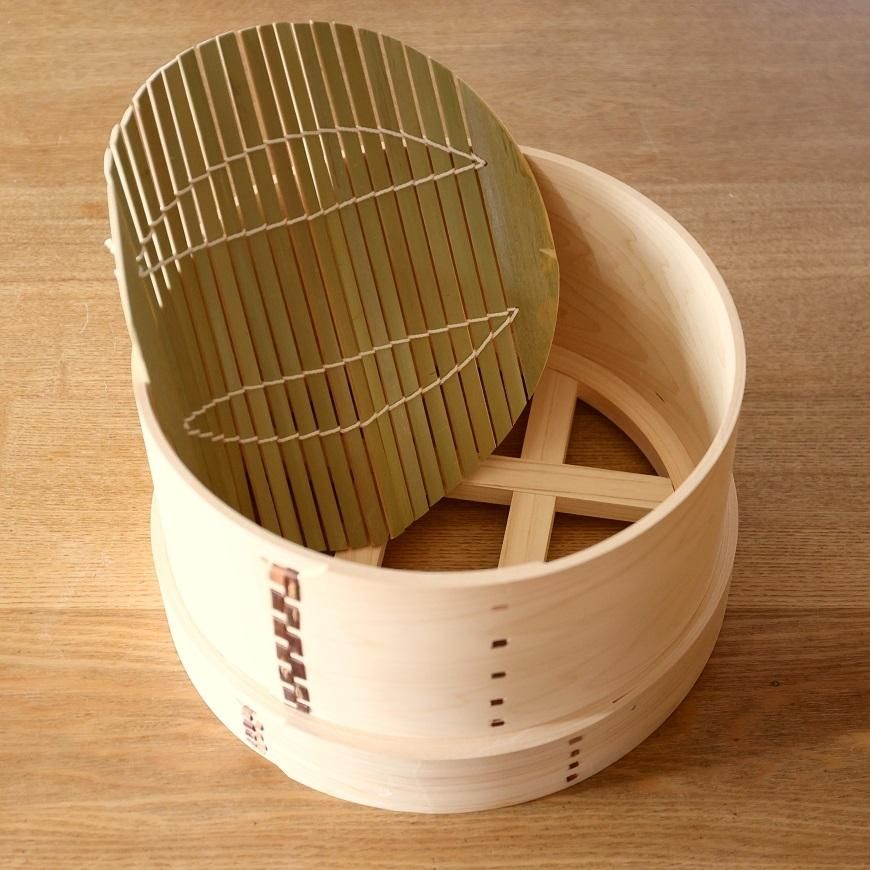 国産特級和せいろ ｜身と蓋のセット｜檜・27cm 【送料無料】