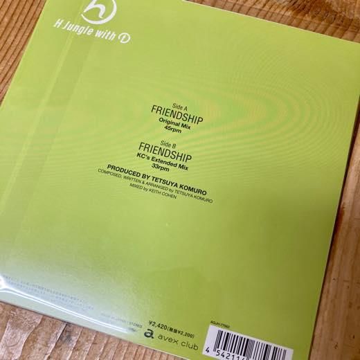 WENOD RECORDS : H Jungle With t - FRIENDSHIP [7”] avex / JET SET