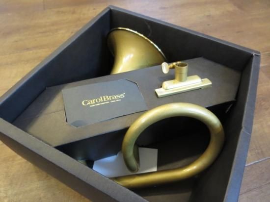 未使用品 キャロルブラス デスク・トランペット アンバーラッカー