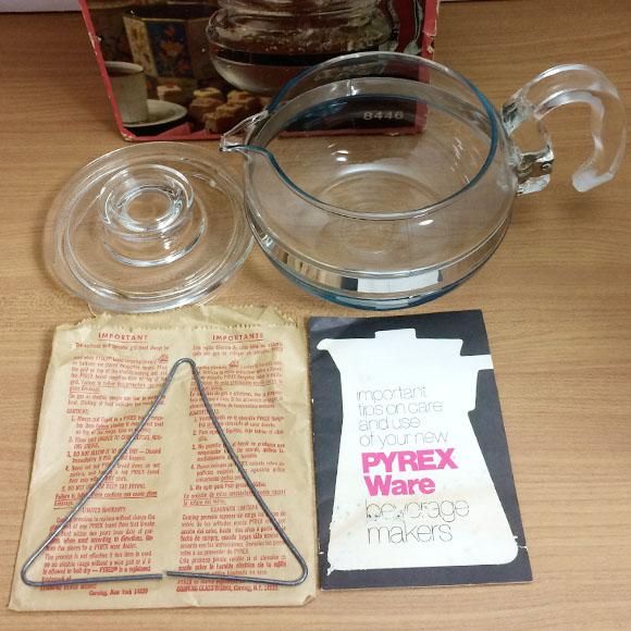 オールドパイレックス ティーポット6CUP☆未使用 箱付き☆#8446
