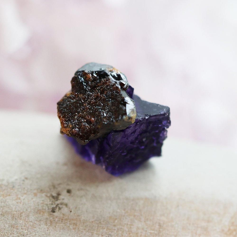 エルムウッド産青紫色フローライト - 海福雑貨通販部