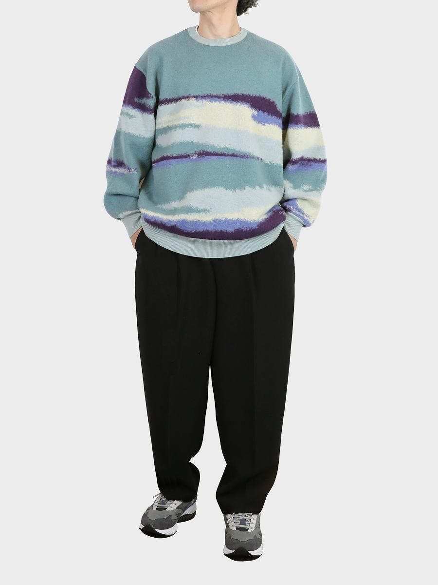 Graphpaper - グラフペーパー / JACQUARD CREW NECK KNIT | NOTHING BUT