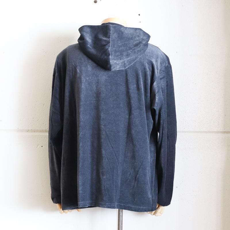 POST O'ALLS 【 ポストオーバーオールズ 】E-Z Hoodie LLC 2 Blue grey