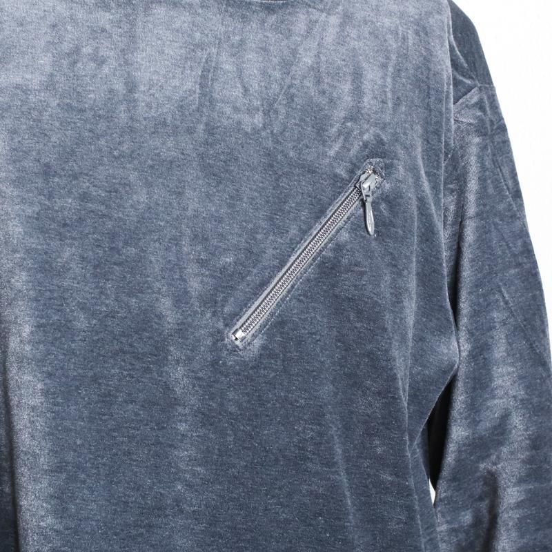 POST O'ALLS 【 ポストオーバーオールズ 】E-Z Hoodie LLC 2 Blue grey