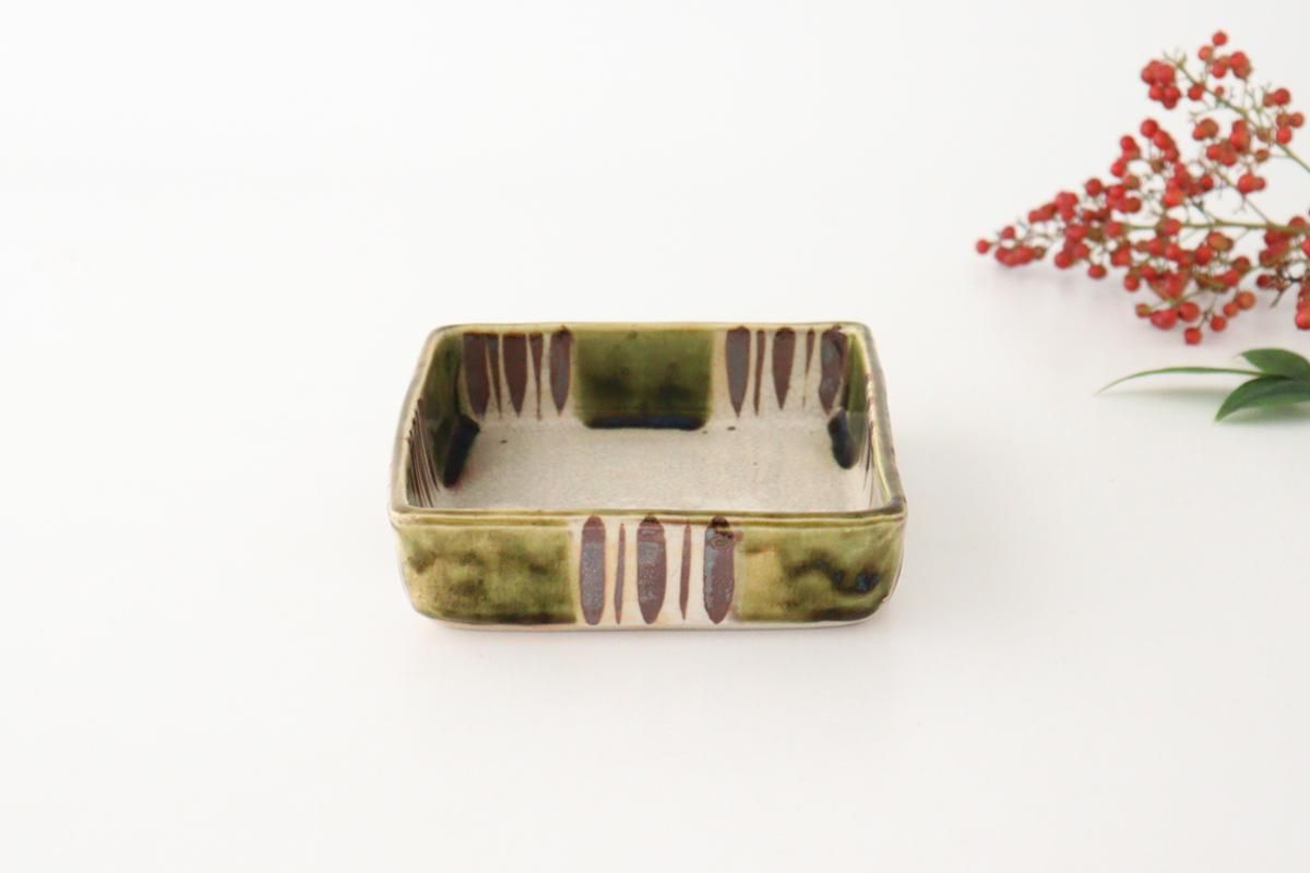 角鉢｜中｜織部｜陶器｜喜多窯 霞仙 加藤裕重｜瀬戸焼｜和食器通販