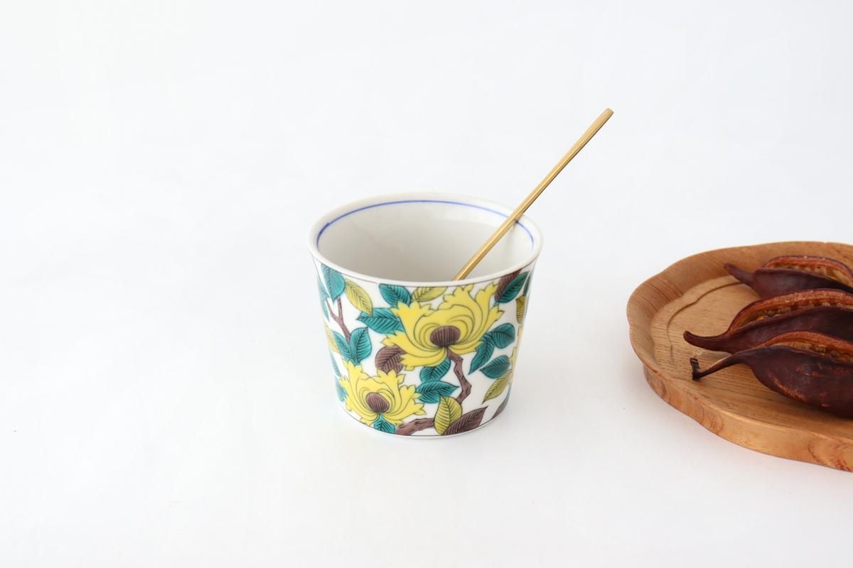 蕎麦猪口｜古九谷色絵牡丹文｜磁器｜青郊窯｜九谷焼｜和食器通販｜うち