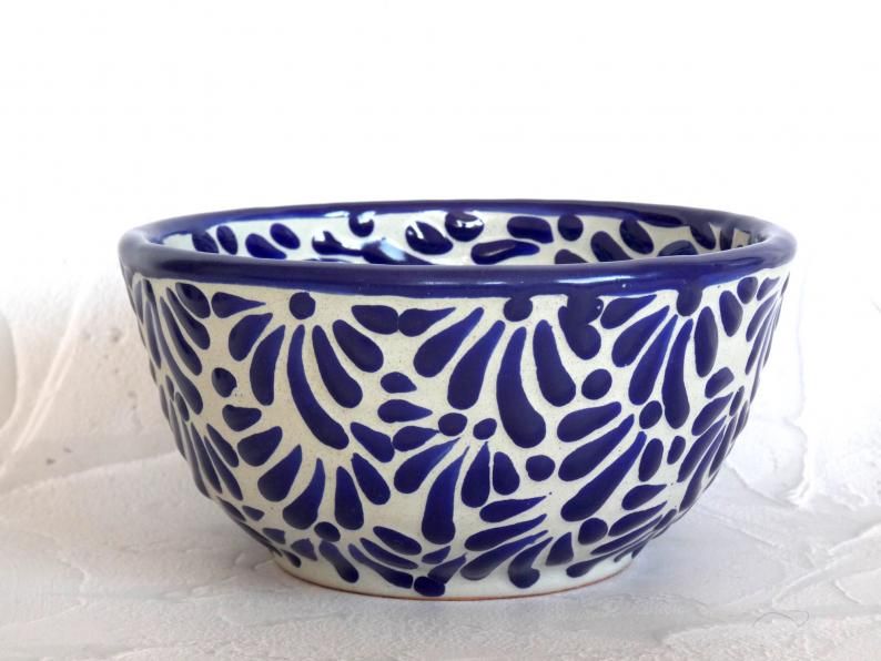 プエブラ産タラベラ焼きボウル大 A☆TALAVERA MENDOZA