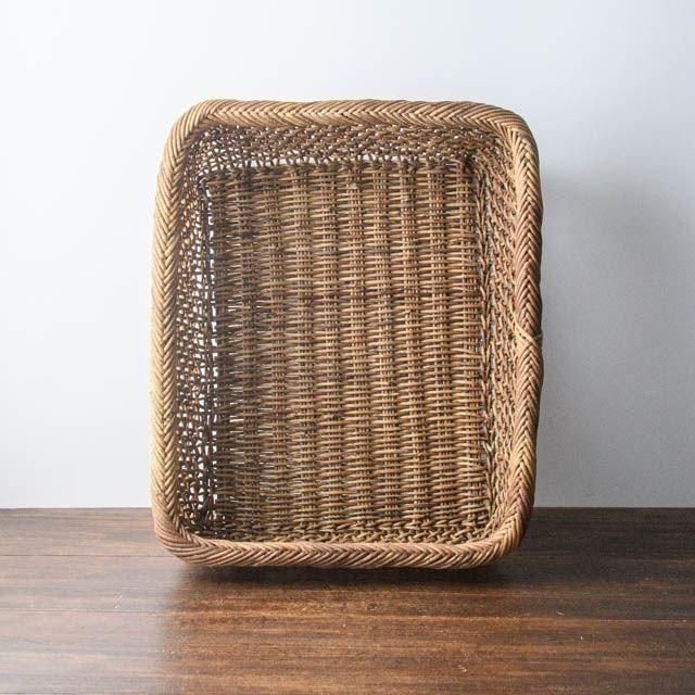 あけび 角スカシ籠 大｜北欧､アンティーク調にも 作家物｜FRANK暮らし