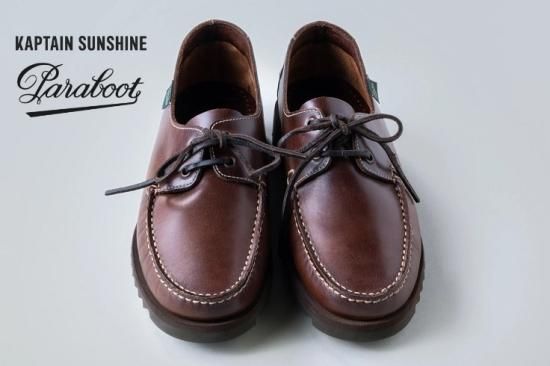 KAPTAIN SUNSHINE×PARABOOT】Domingue deck shoes Brown Marron Lis