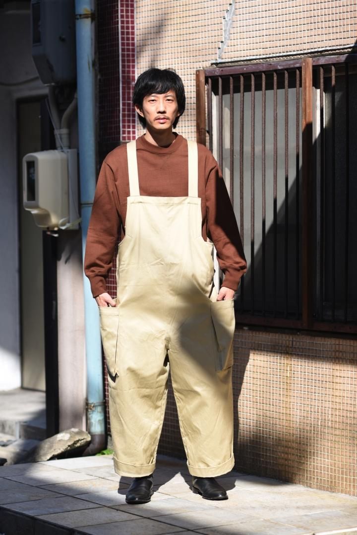 My Beautiful Landlet チノオーバーオール beige - BISHOOL,Edwina