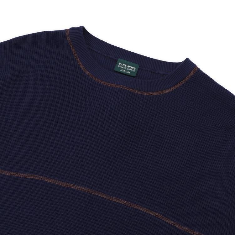 PASS~PORT / Overlocked Organic Knit Sweater - birnest