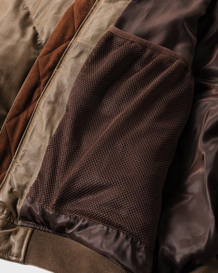 TIGHTBOOTH / TBKB LEATHER MA-1 DOWN JKT