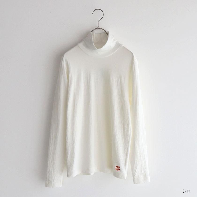 NATURAL LAUNDRY フェザーニットWガーゼ ハイカラープルオーバー の