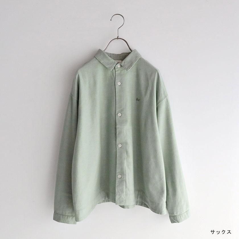 grin コットンネル メガネ刺繍シャツ の通販。- AIDA ONLINE STORE