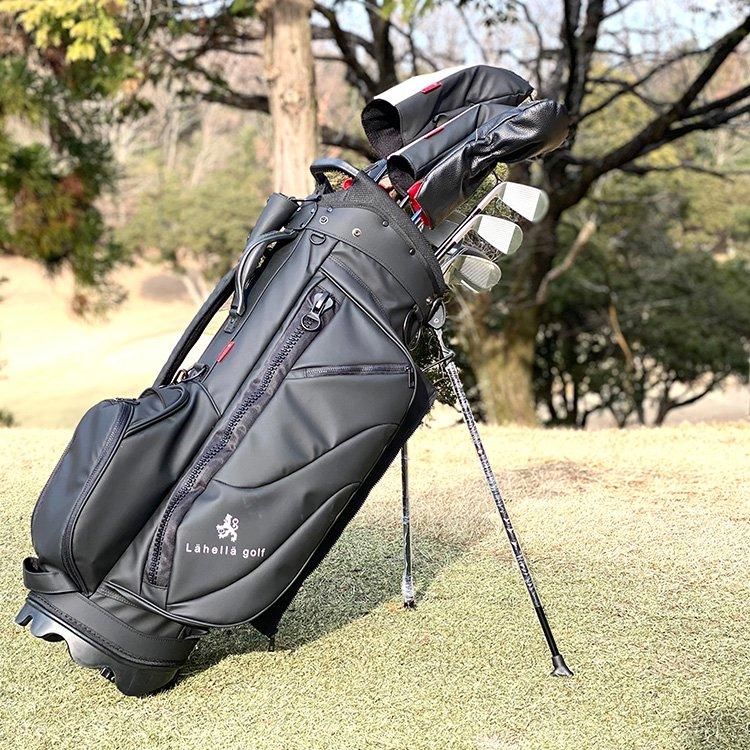 Lahella golf】Big zipperキャディバッグ