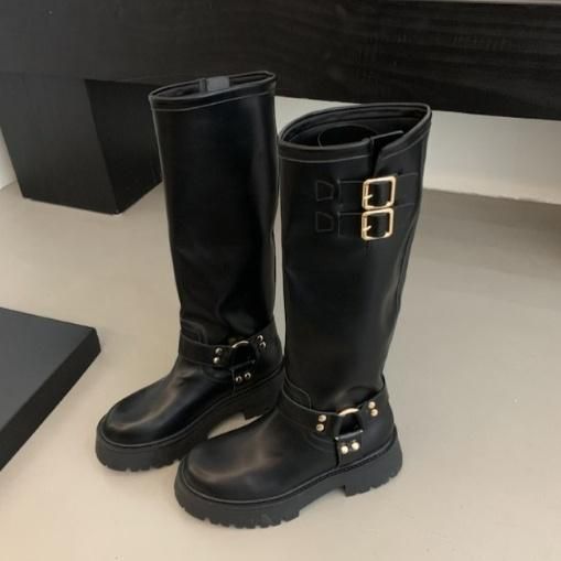 大特価】ブラック ダブルベルト バックルベルト ストラップ ロング