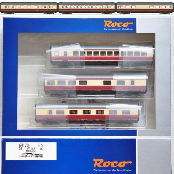 ロコ(Roco) レールカー VT11.5 DB 中間車3両セット | 鉄道模型通販専門