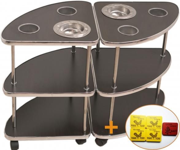 全自動麻雀卓 アモスプレジャー枠＋4型 イス・サイドテーブルフル