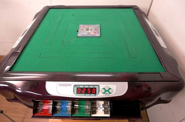全自動麻雀卓 アモスコング 12ヶ月保証 オーバーホール済み 天板マット