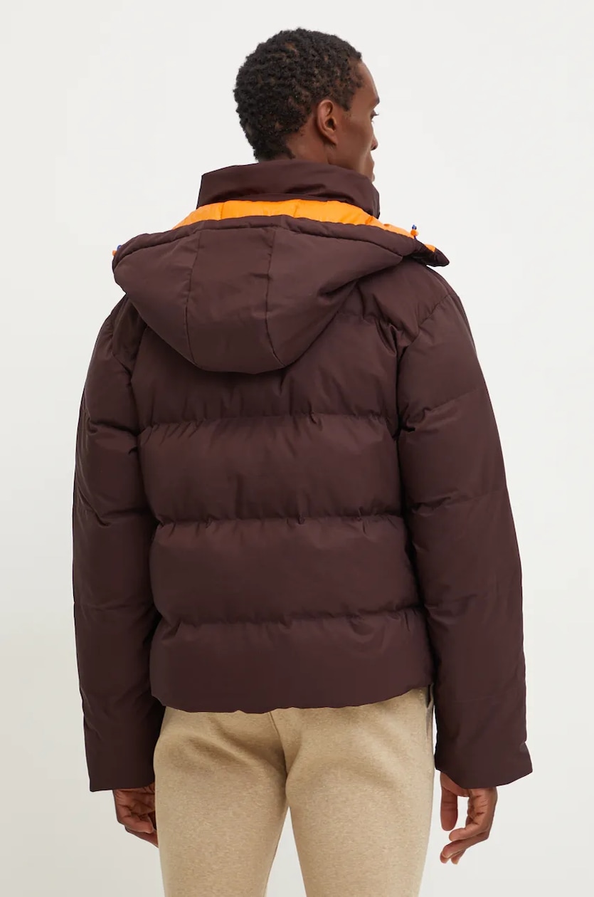 adidas Originals down jacket Prem Puffer Jacket men's brown color