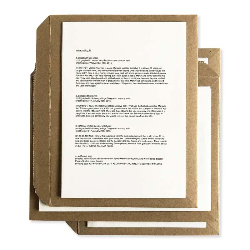 We Margiela: Index Mailing complete 3 issues setメゾン・マルジェラ