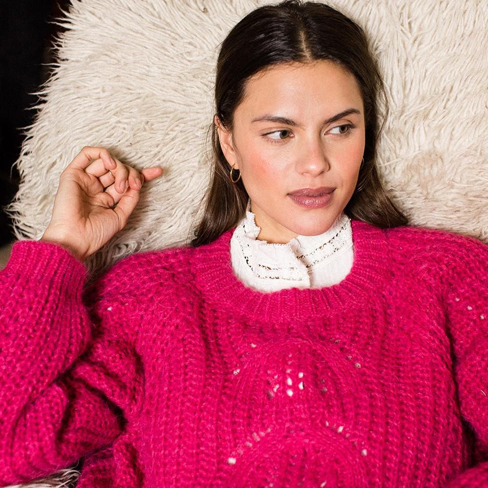 SALE】Louise Misha Jumper Salcea Fuchsia ルイーズミーシャ 透かし