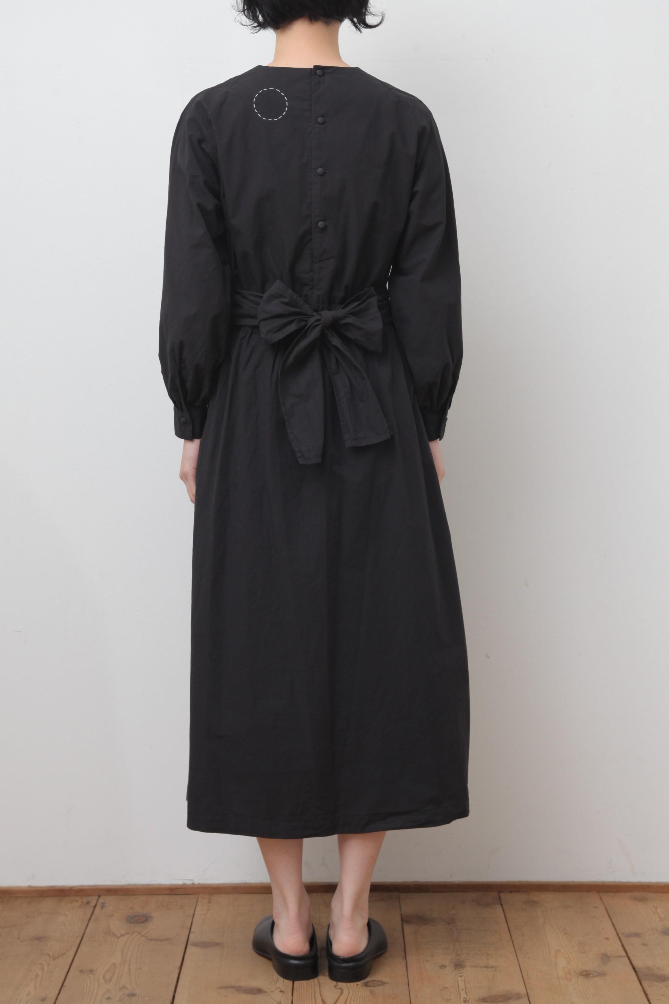 COSMIC WONDER / Organic cotton broadcloth wrapped dress【21CW17327