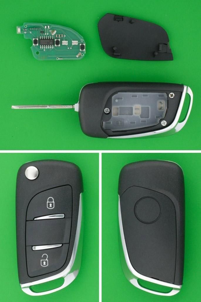 スバル サンバー2ボタン・キーレスリモコン純正同等品ジャックナイフ型