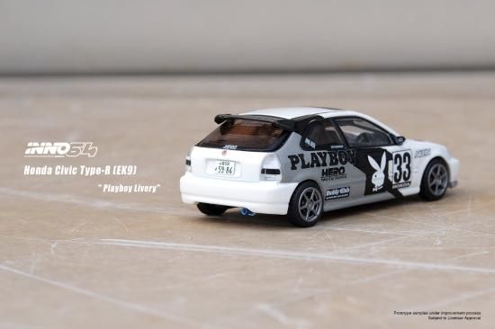 INNO 1/64 HONDA CIVIC TYPE-R （EK9） PLAYBOY ホンダ シビック