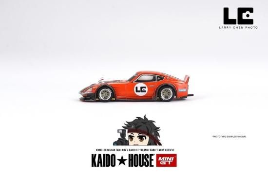 KAIDO☆HOUSE x MINI GT 1/64 Nissan Fairlady Z ORANGE BANG Lary