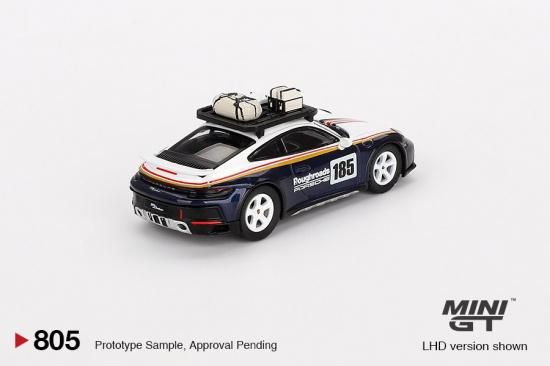MINI GT 1/64 Porsche 911 Dakar Rallye Design Package White/Gentian