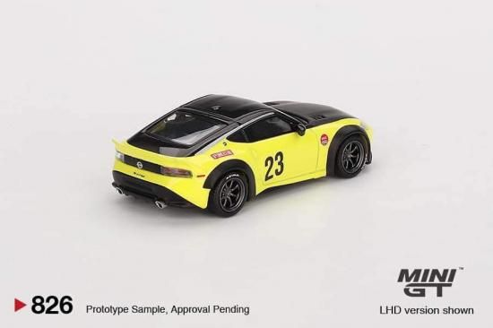 MINI GT 1/64 日産 Nissan Z LB☆NATION WORKS Ikazuchi Yellow