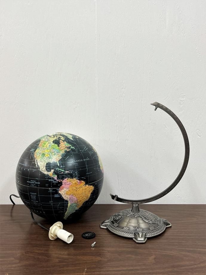 REPLOGLE社製 ヴィンテージ ライト付き ブラックオーシャン グローブ