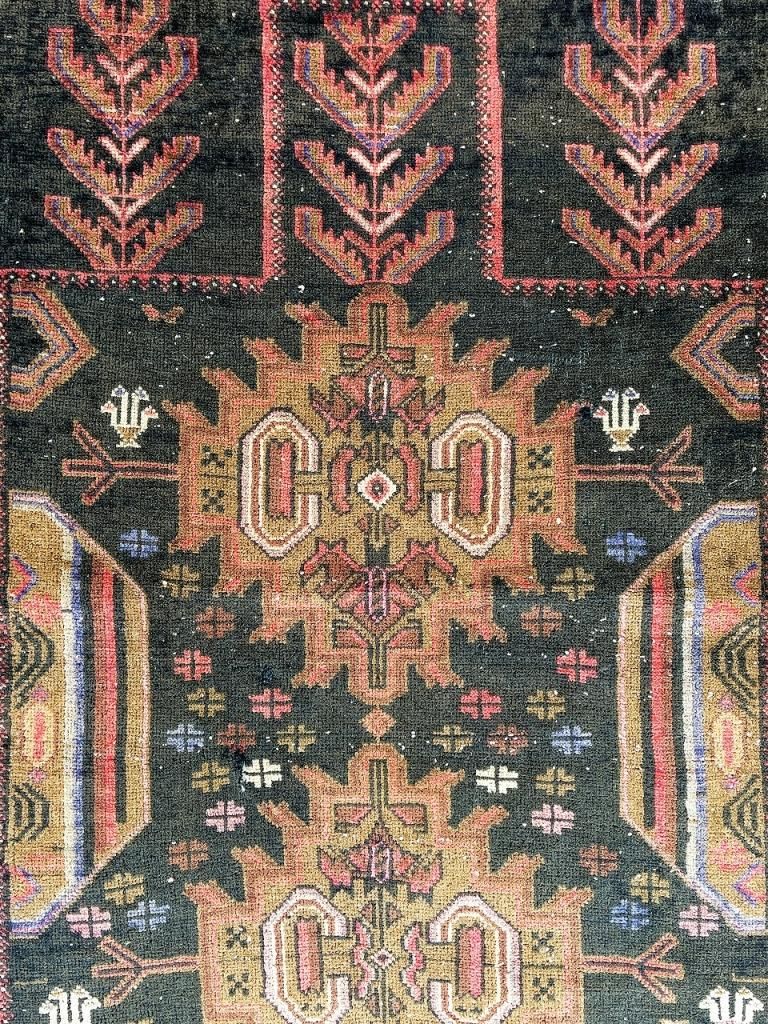 1980-90's バルーチ族 トライバルラグ(1195mm × 830mm) - アンティーク