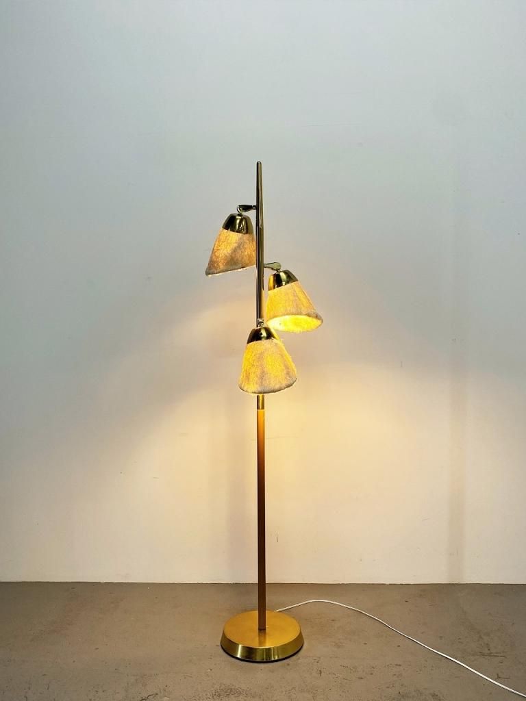 1950-60's ヴィンテージ ミッドセンチュリー 3灯 フロアランプ