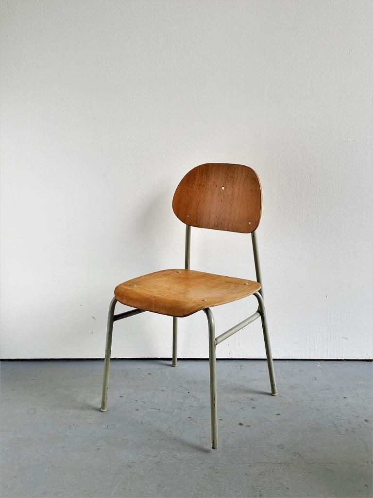 1940-50's ヴィンテージ ウッド スクールチェア - アンティーク