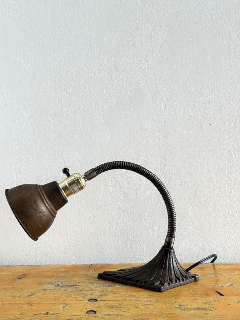 1910-20's アンティーク グースネック デスクランプ - アンティーク