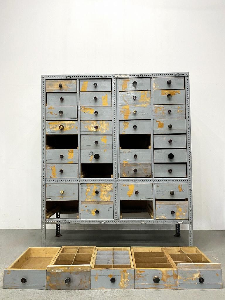 ヴィンテージ パーツキャビネット - アンティーク、ビンテージの