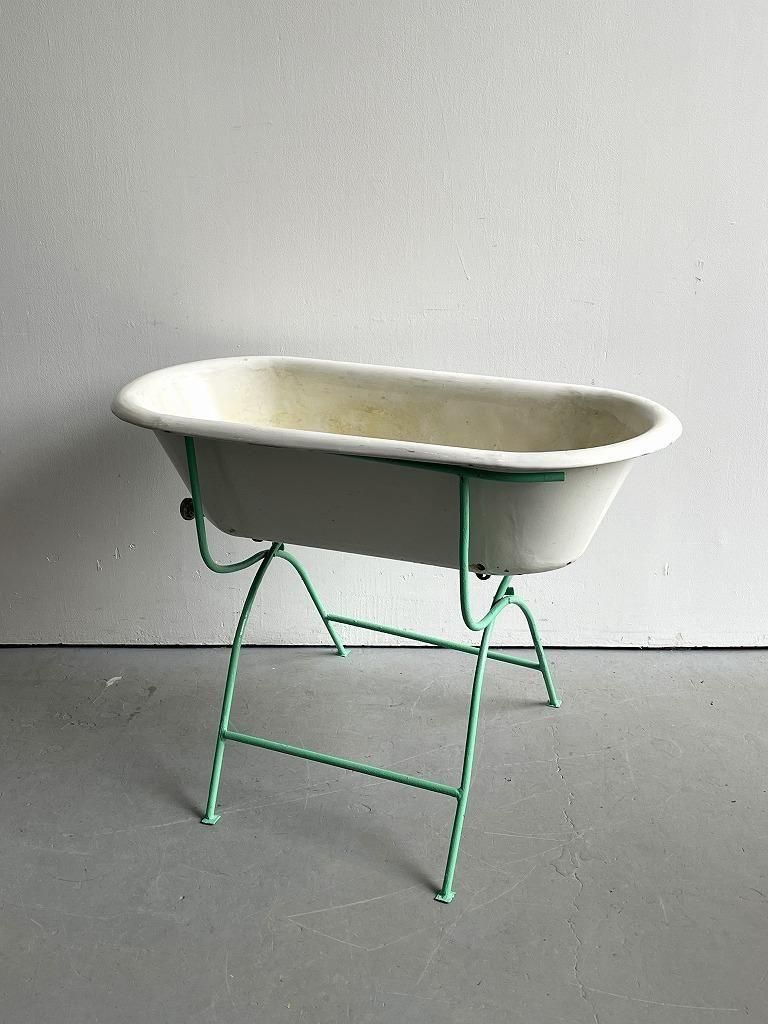 アンティーク ベビーバス(Green) - アンティーク、ビンテージの