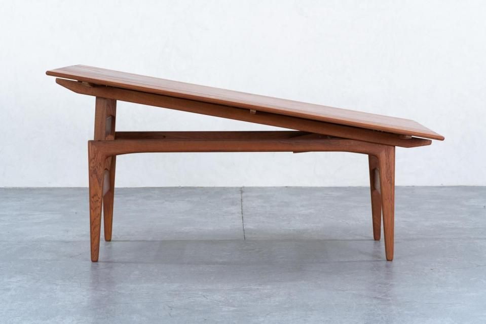 エレベーターテーブル チーク | 北欧家具 haluta