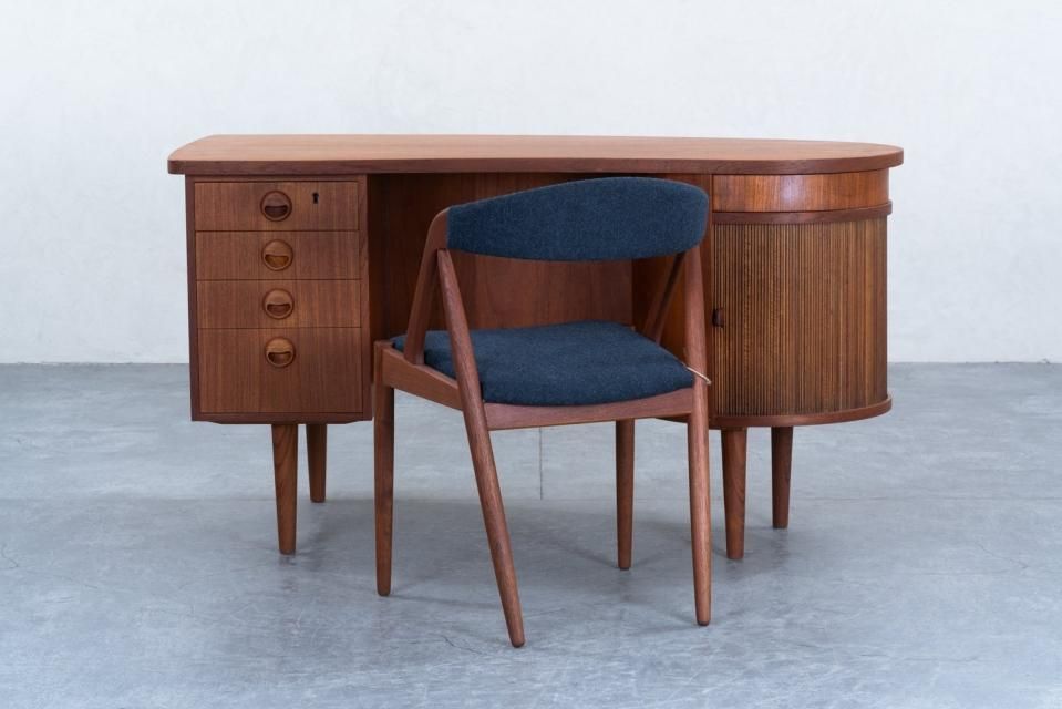 Kai Kristiansen model.54 キドニーデスク チーク | 北欧家具 haluta